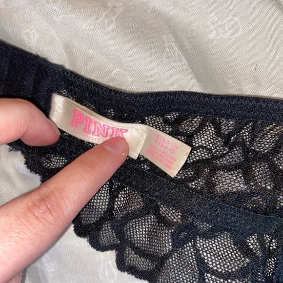 Love Pink Black Bralette Size Small (AA-C) - Picture 7 of 10